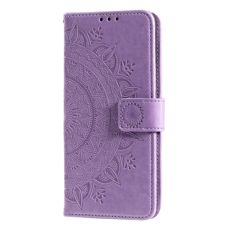 For Samsung Galaxy S21 FE Totem Flower Embossed Horizontal Flip TPU + PU Leather Case with Holder & Card Slots & Wallet
