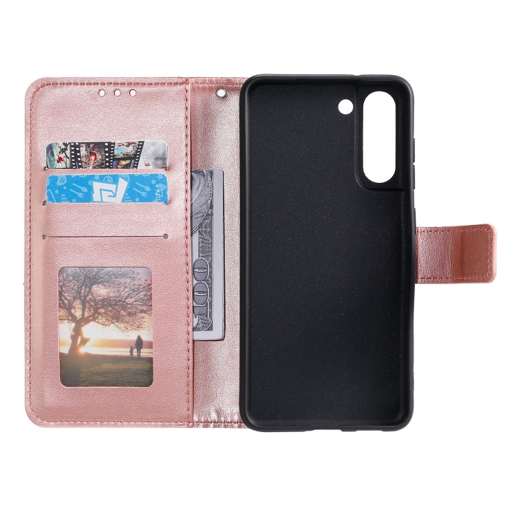 For Samsung Galaxy S21 FE Totem Flower Embossed Horizontal Flip TPU + PU Leather Case with Holder & Card Slots & Wallet