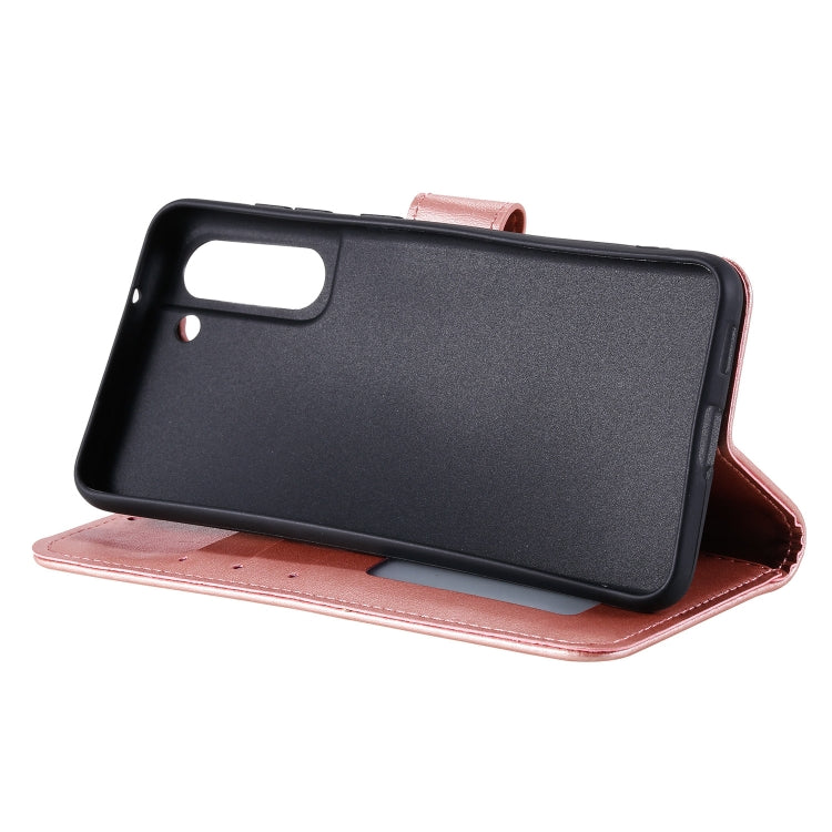For Samsung Galaxy S21 FE Totem Flower Embossed Horizontal Flip TPU + PU Leather Case with Holder & Card Slots & Wallet