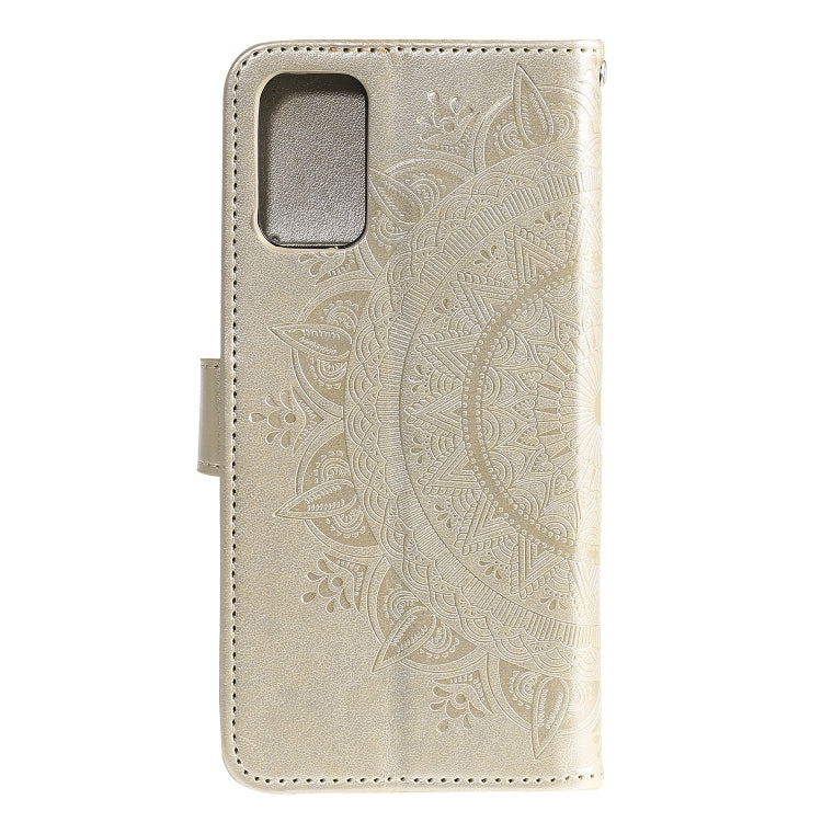For Samsung Galaxy S21 FE Totem Flower Embossed Horizontal Flip TPU + PU Leather Case with Holder & Card Slots & Wallet