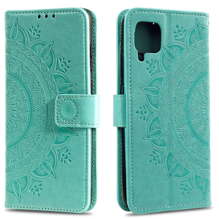 For Samsung Galaxy A22 4G Totem Flower Embossed Horizontal Flip TPU + PU Leather Case with Holder & Card Slots & Wallet