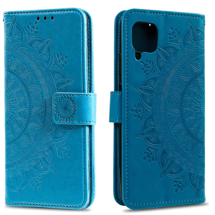 For Samsung Galaxy A22 4G Totem Flower Embossed Horizontal Flip TPU + PU Leather Case with Holder & Card Slots & Wallet