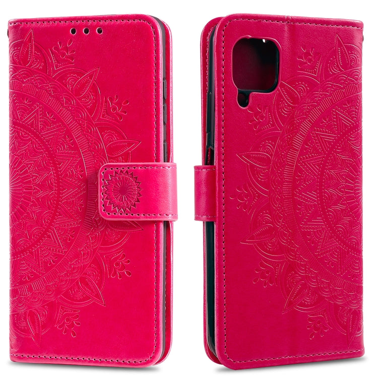 For Samsung Galaxy A22 4G Totem Flower Embossed Horizontal Flip TPU + PU Leather Case with Holder & Card Slots & Wallet