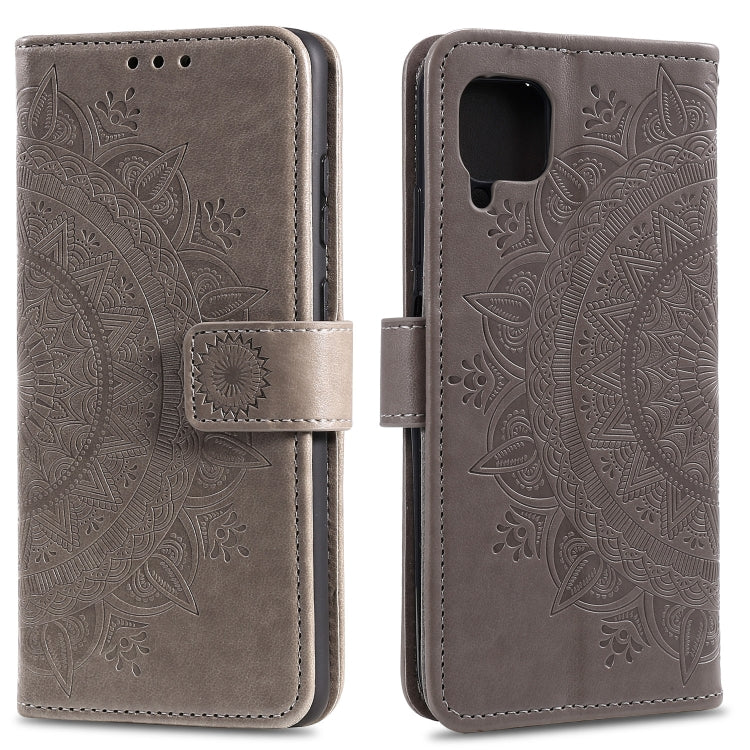 For Samsung Galaxy A22 4G Totem Flower Embossed Horizontal Flip TPU + PU Leather Case with Holder & Card Slots & Wallet