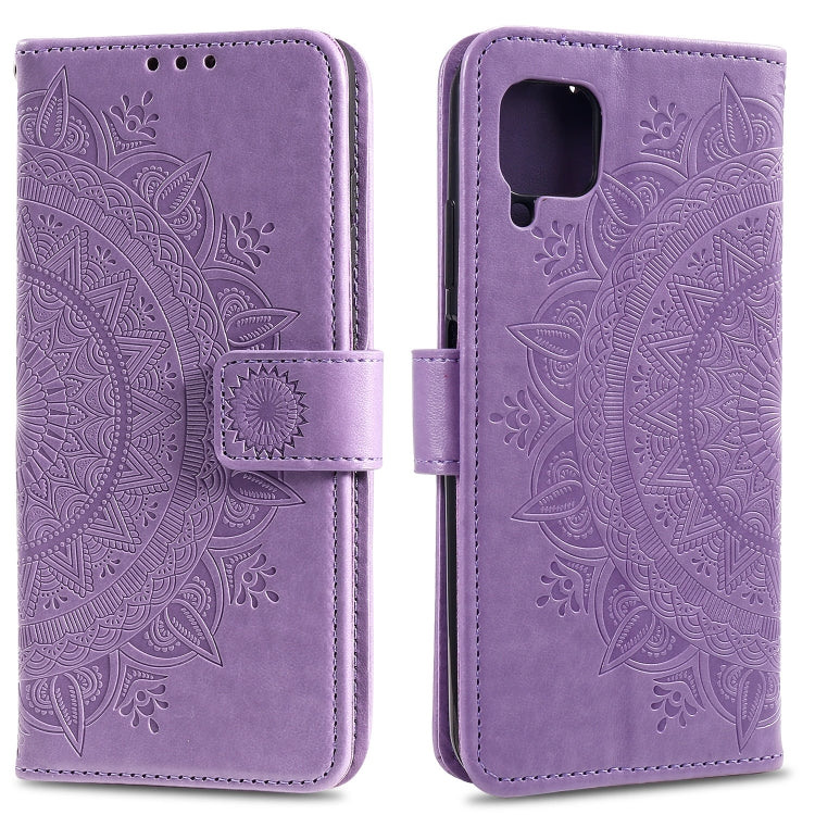 For Samsung Galaxy A22 4G Totem Flower Embossed Horizontal Flip TPU + PU Leather Case with Holder & Card Slots & Wallet