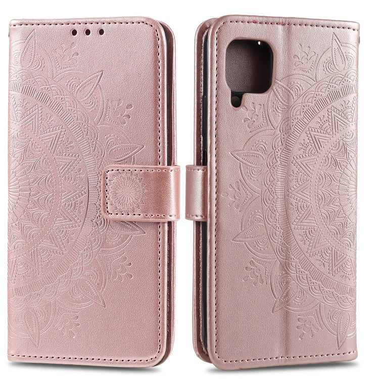 For Samsung Galaxy A22 4G Totem Flower Embossed Horizontal Flip TPU + PU Leather Case with Holder & Card Slots & Wallet