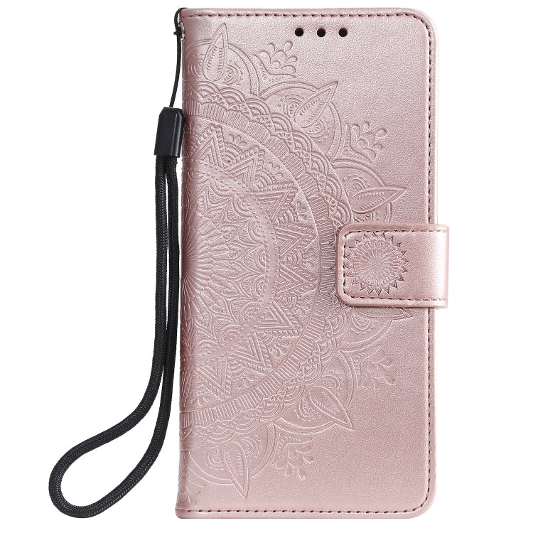 For Samsung Galaxy A22 4G Totem Flower Embossed Horizontal Flip TPU + PU Leather Case with Holder & Card Slots & Wallet