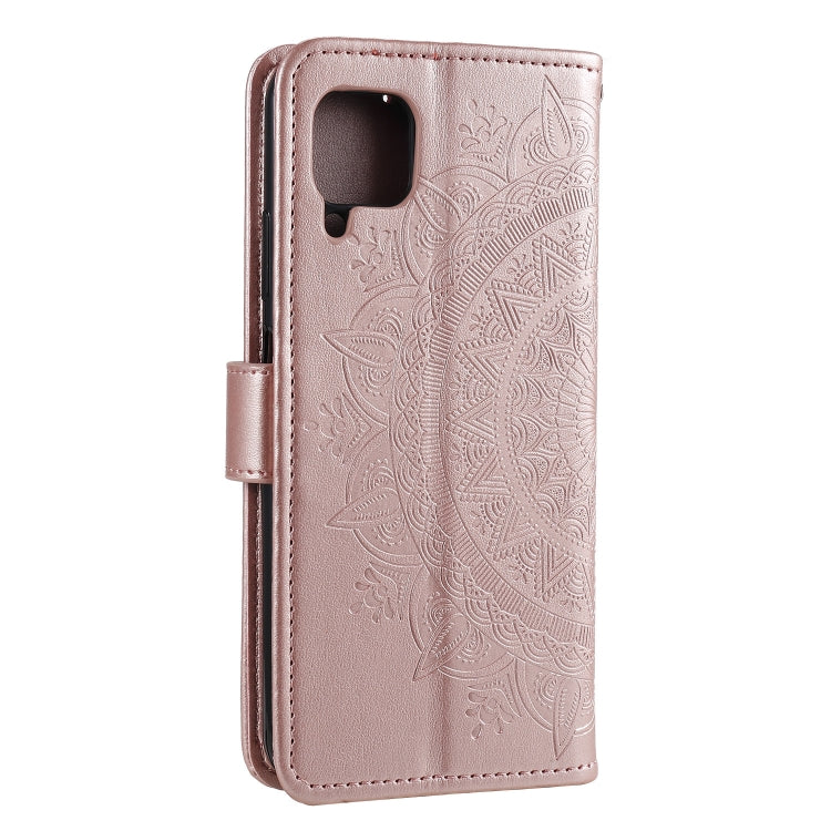 For Samsung Galaxy A22 4G Totem Flower Embossed Horizontal Flip TPU + PU Leather Case with Holder & Card Slots & Wallet