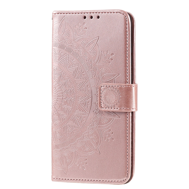For Samsung Galaxy A22 4G Totem Flower Embossed Horizontal Flip TPU + PU Leather Case with Holder & Card Slots & Wallet