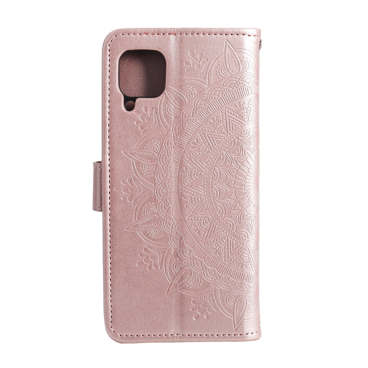 For Samsung Galaxy A22 4G Totem Flower Embossed Horizontal Flip TPU + PU Leather Case with Holder & Card Slots & Wallet