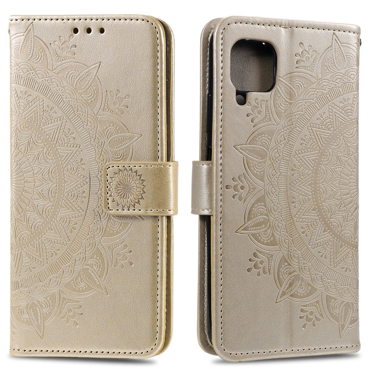 For Samsung Galaxy A22 4G Totem Flower Embossed Horizontal Flip TPU + PU Leather Case with Holder & Card Slots & Wallet