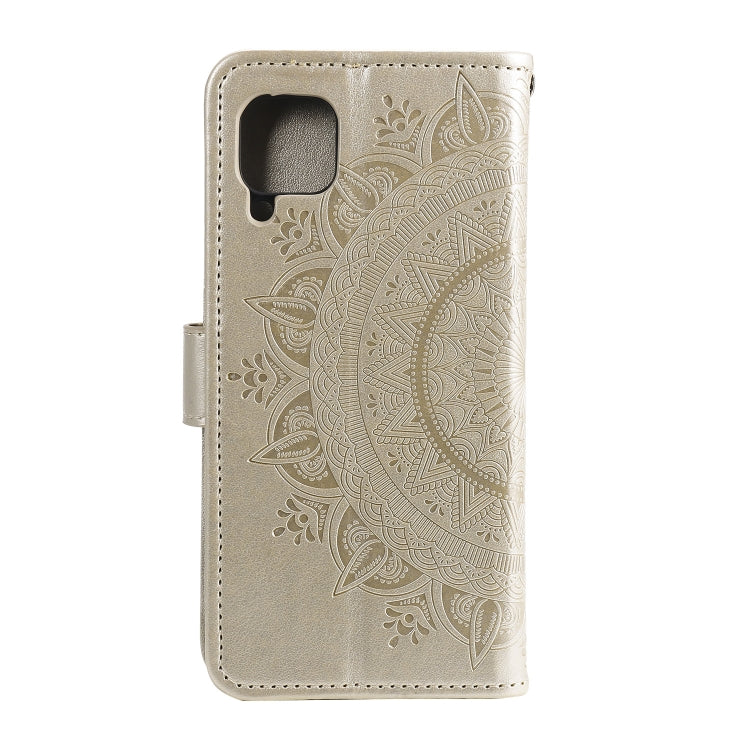 For Samsung Galaxy A22 4G Totem Flower Embossed Horizontal Flip TPU + PU Leather Case with Holder & Card Slots & Wallet