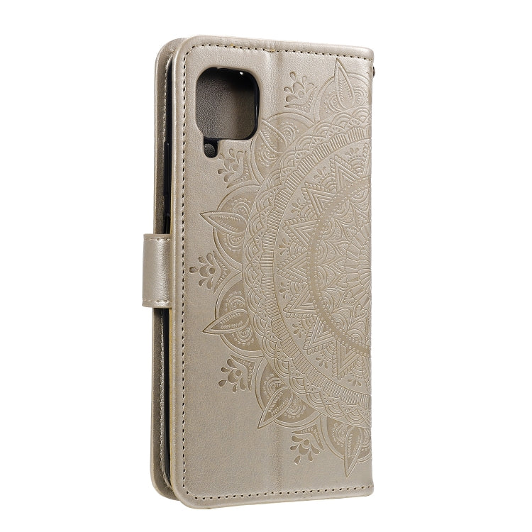 For Samsung Galaxy A22 4G Totem Flower Embossed Horizontal Flip TPU + PU Leather Case with Holder & Card Slots & Wallet