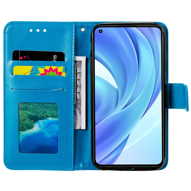 For Xiaomi Mi 11 Lite Totem Flower Embossed Horizontal Flip TPU + PU Leather Case with Holder & Card Slots & Wallet