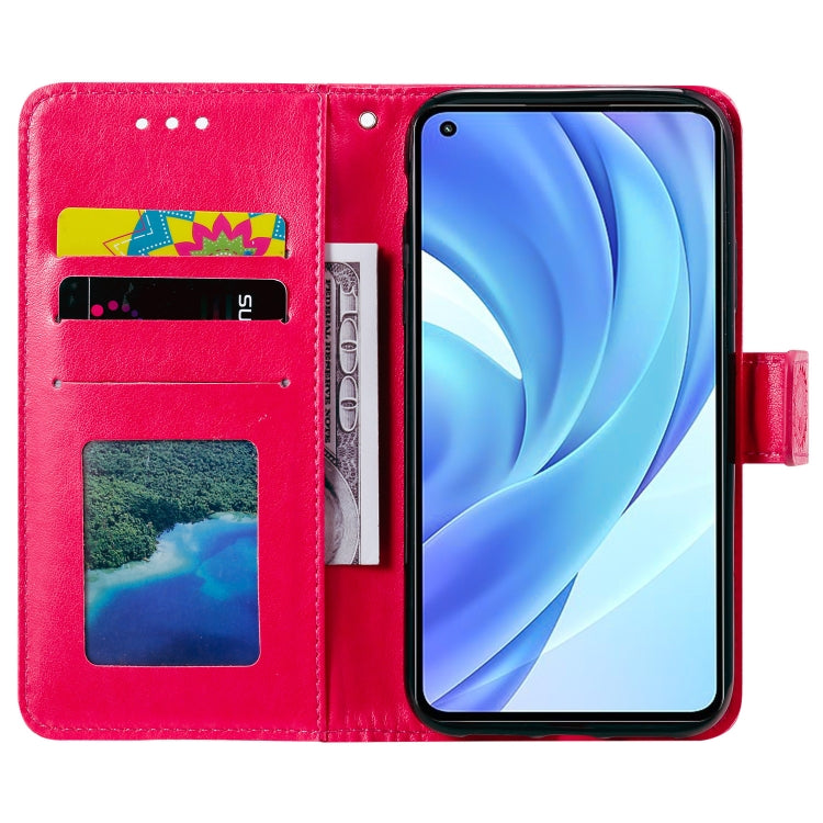 For Xiaomi Mi 11 Lite Totem Flower Embossed Horizontal Flip TPU + PU Leather Case with Holder & Card Slots & Wallet