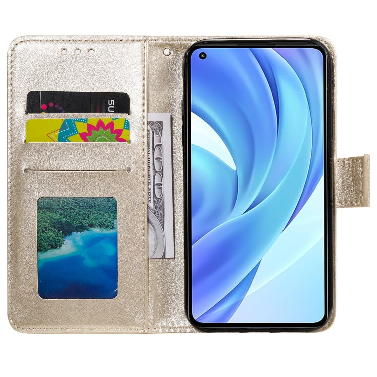 For Xiaomi Mi 11 Lite Totem Flower Embossed Horizontal Flip TPU + PU Leather Case with Holder & Card Slots & Wallet