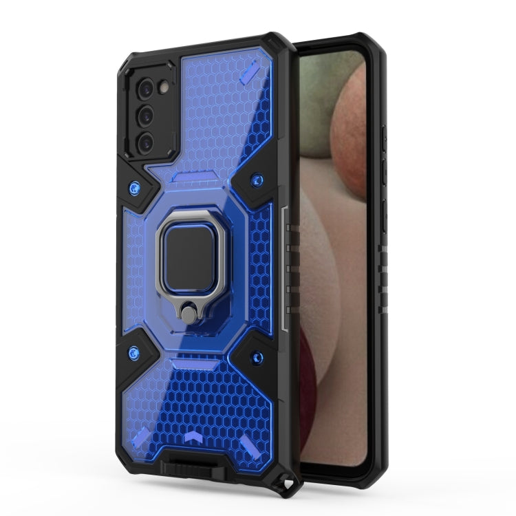 For Samsung Galaxy A02s US Version Space PC+TPU Ring Holder Protective Case