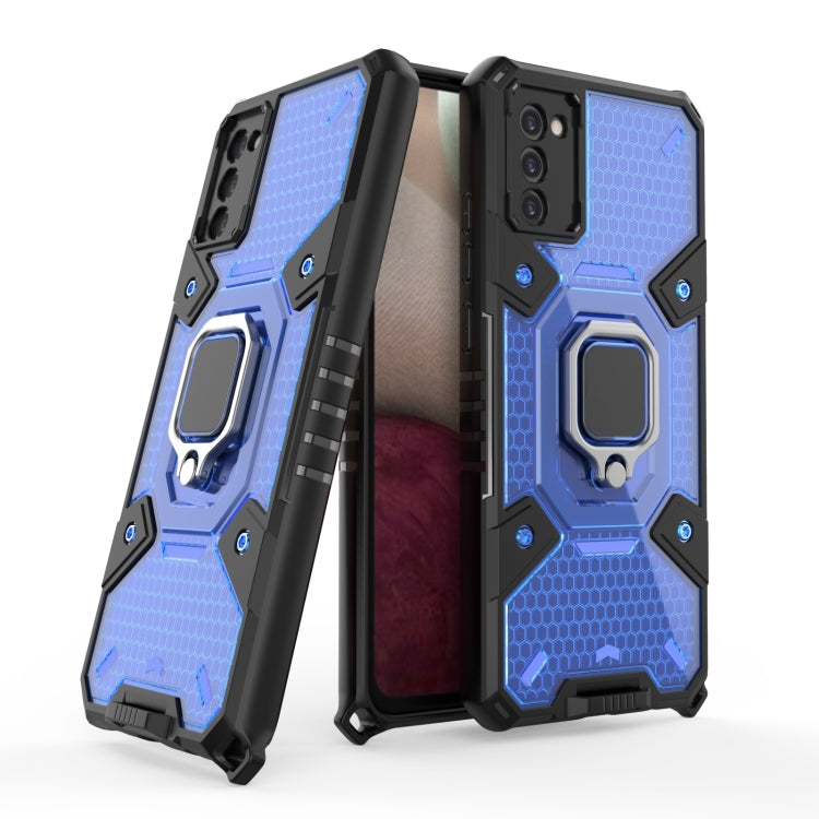 For Samsung Galaxy A02s US Version Space PC+TPU Ring Holder Protective Case