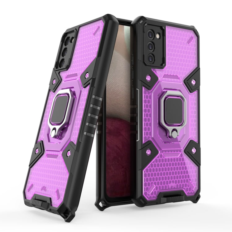 For Samsung Galaxy A02s US Version Space PC+TPU Ring Holder Protective Case