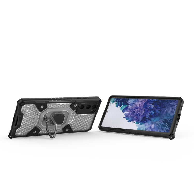 For Samsung Galaxy S20 FE Space PC+TPU Ring Holder Protective Case