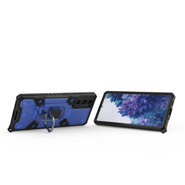 For Samsung Galaxy S20 FE Space PC+TPU Ring Holder Protective Case
