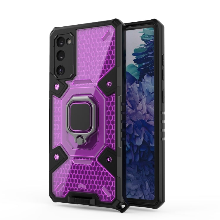 For Samsung Galaxy S20 FE Space PC+TPU Ring Holder Protective Case