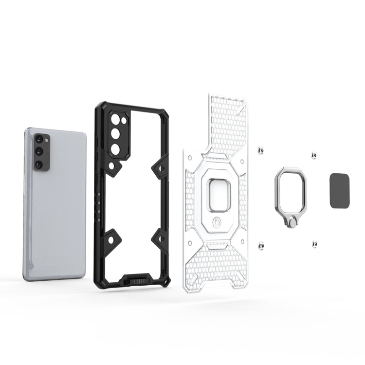 For Samsung Galaxy S20 FE Space PC+TPU Ring Holder Protective Case
