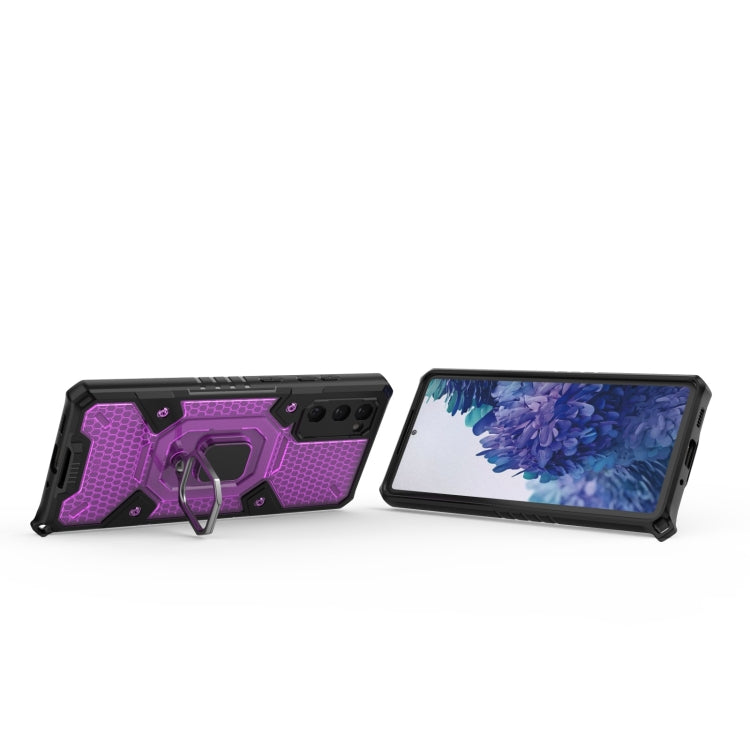 For Samsung Galaxy S20 FE Space PC+TPU Ring Holder Protective Case