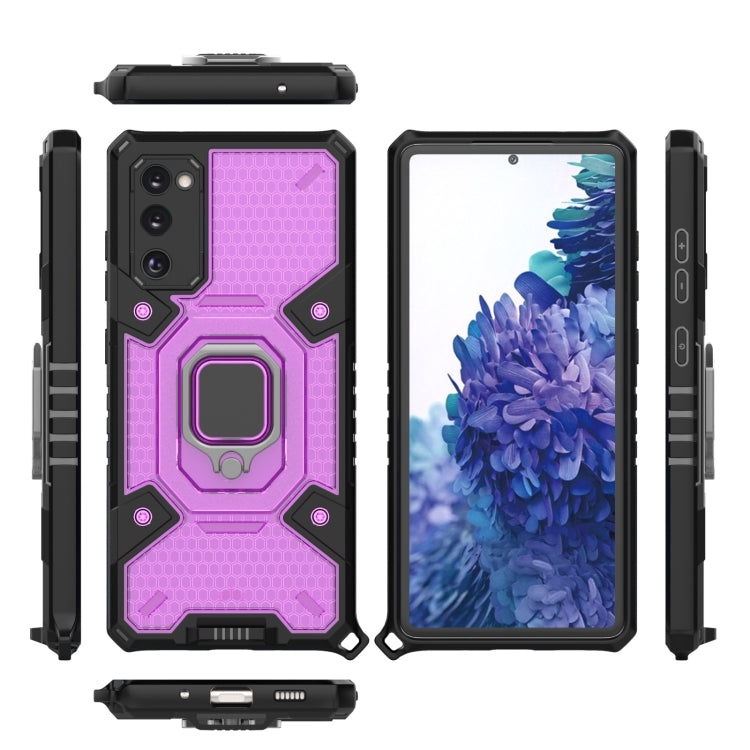 For Samsung Galaxy S20 FE Space PC+TPU Ring Holder Protective Case