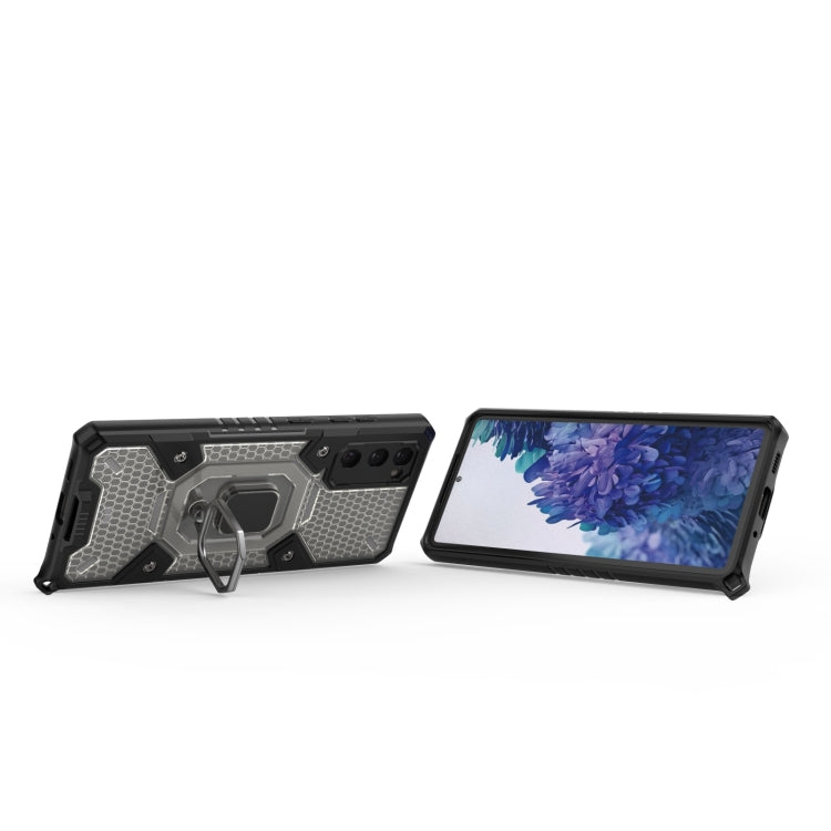 For Samsung Galaxy S20 FE Space PC+TPU Ring Holder Protective Case