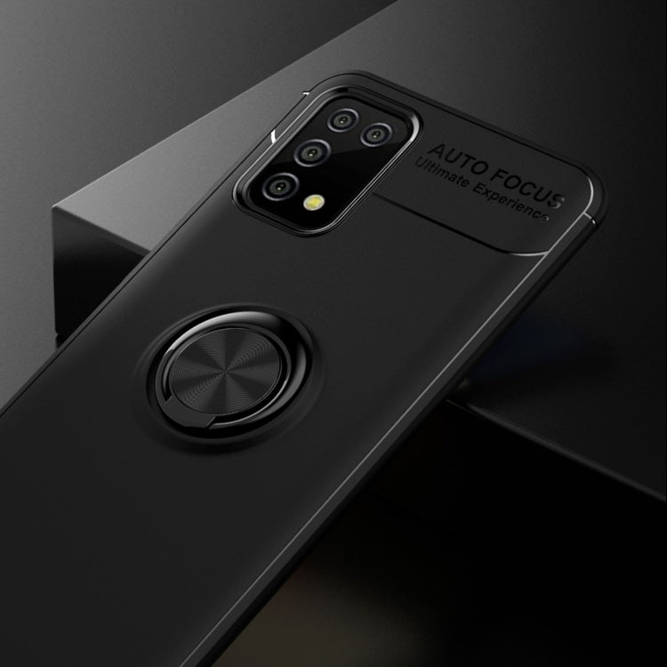 For Samsung Galaxy A02s US Version Metal Ring Holder 360 Degree Rotating TPU Case