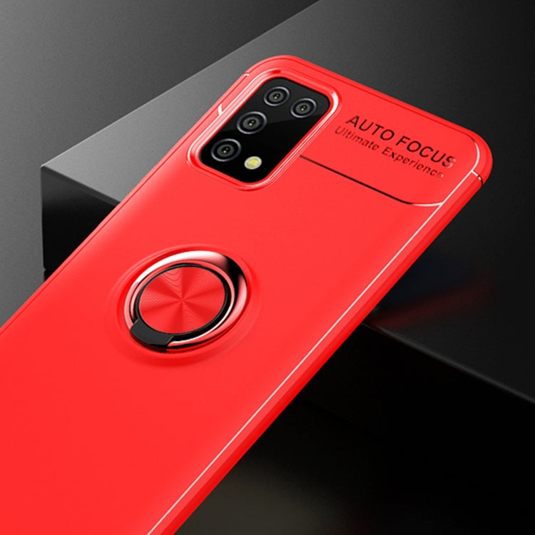For Samsung Galaxy A02s US Version Metal Ring Holder 360 Degree Rotating TPU Case