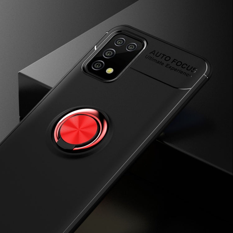 For Samsung Galaxy A02s US Version Metal Ring Holder 360 Degree Rotating TPU Case