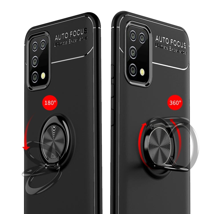 For Samsung Galaxy A02s US Version Metal Ring Holder 360 Degree Rotating TPU Case