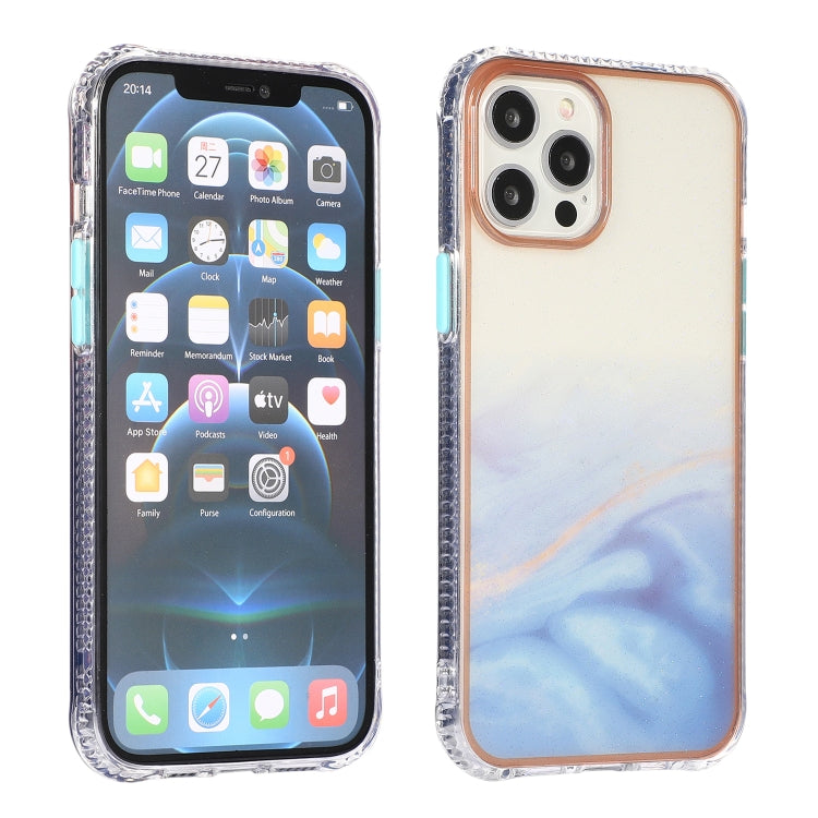 For iPhone 12 Pro Max Star Sea Marble Pattern TPU Protective Case