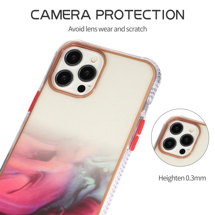 For iPhone 12 / 12 Pro Star Sea Marble Pattern TPU Protective Case