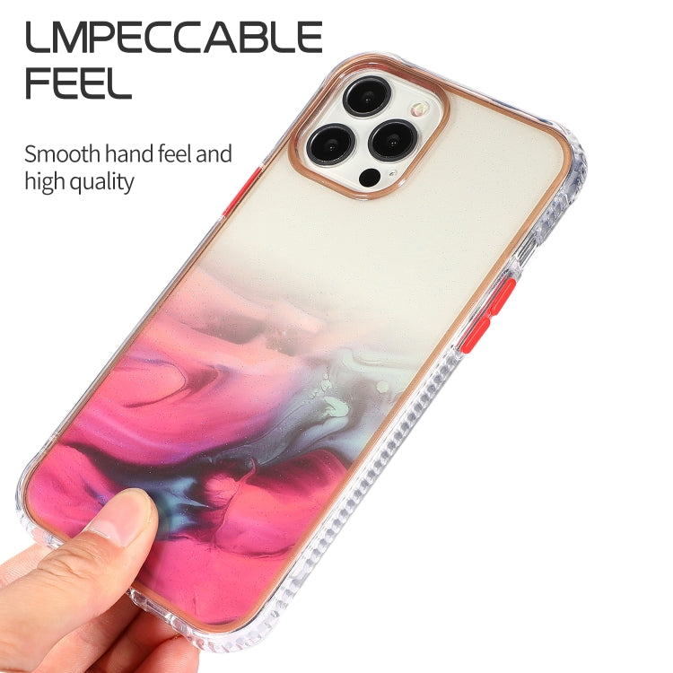For iPhone 12 mini Star Sea Marble Pattern TPU Protective Case