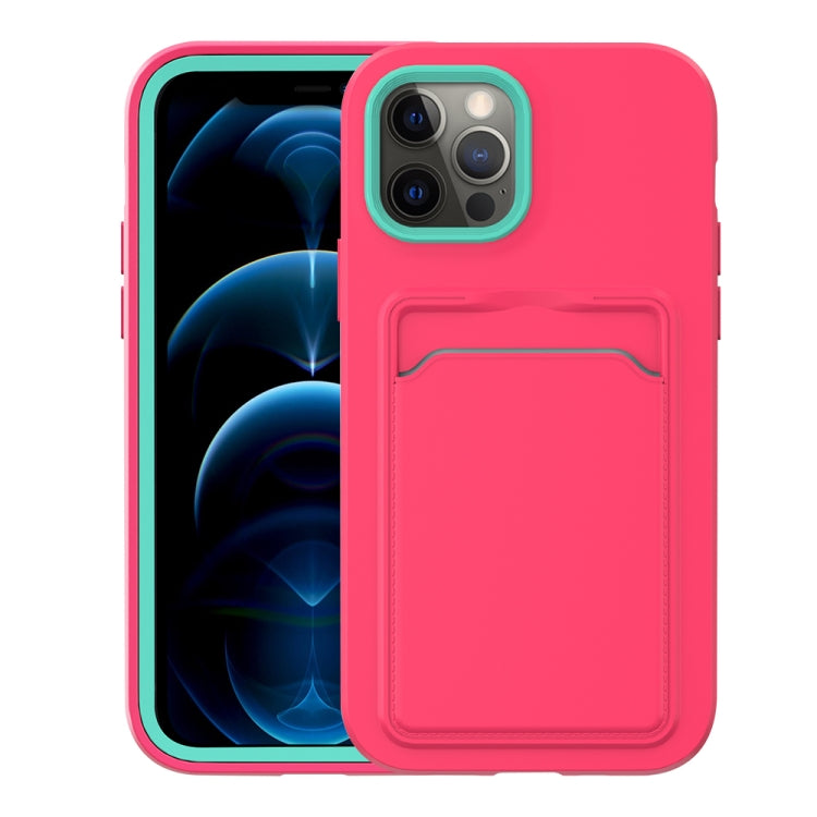 For iPhone 12 Pro Max Two-color TPU + PC Protective Case with Card Slot