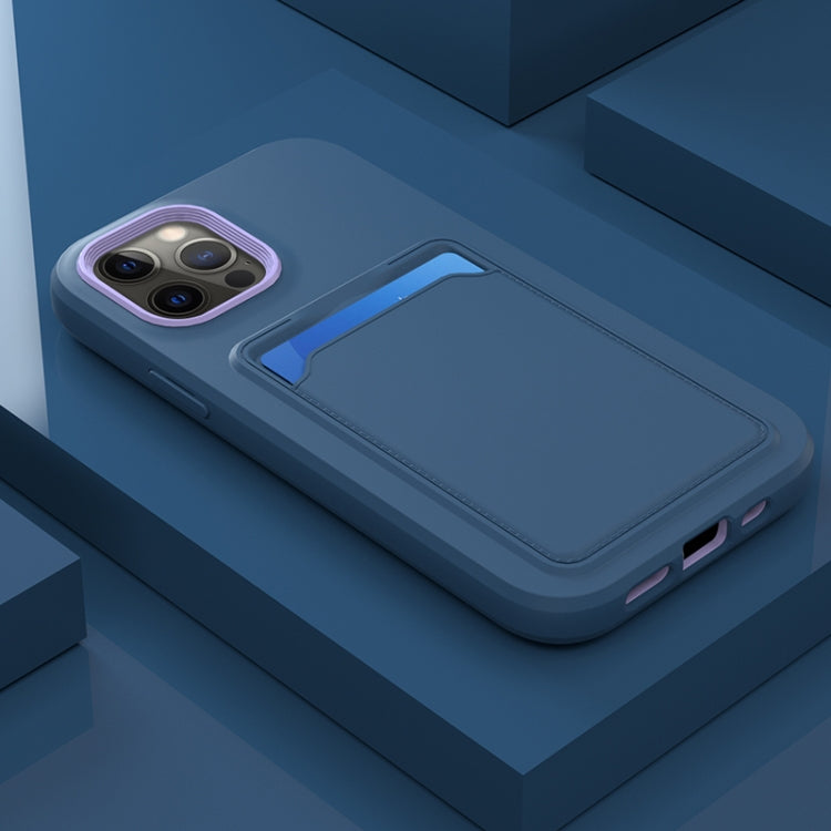 For iPhone 12 / 12 Pro Two-color TPU + PC Protective Case with Card Slot