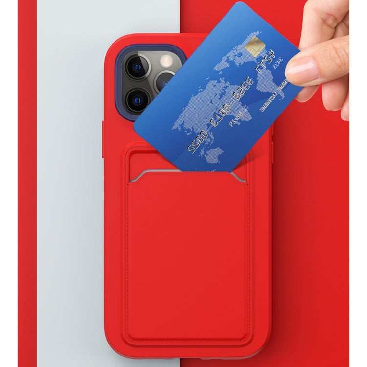 For iPhone 12 / 12 Pro Two-color TPU + PC Protective Case with Card Slot