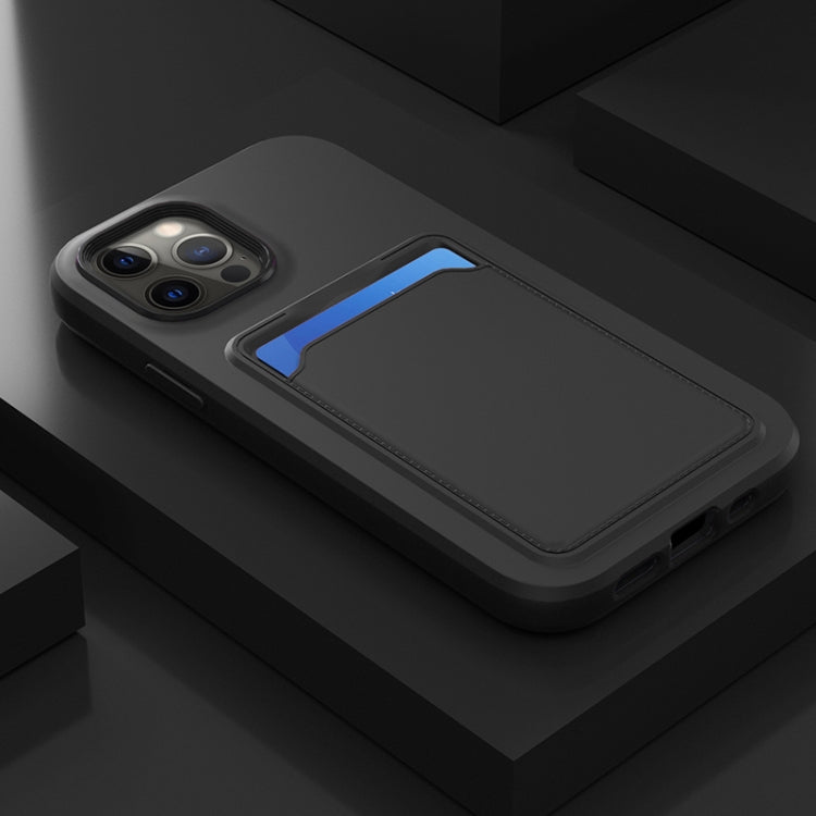 For iPhone 12 mini Two-color TPU + PC Protective Case with Card Slot