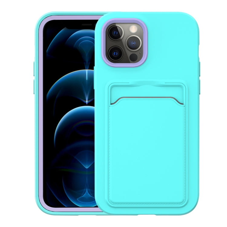 For iPhone 12 mini Two-color TPU + PC Protective Case with Card Slot