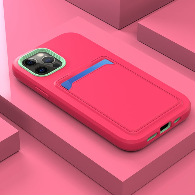 For iPhone 12 mini Two-color TPU + PC Protective Case with Card Slot