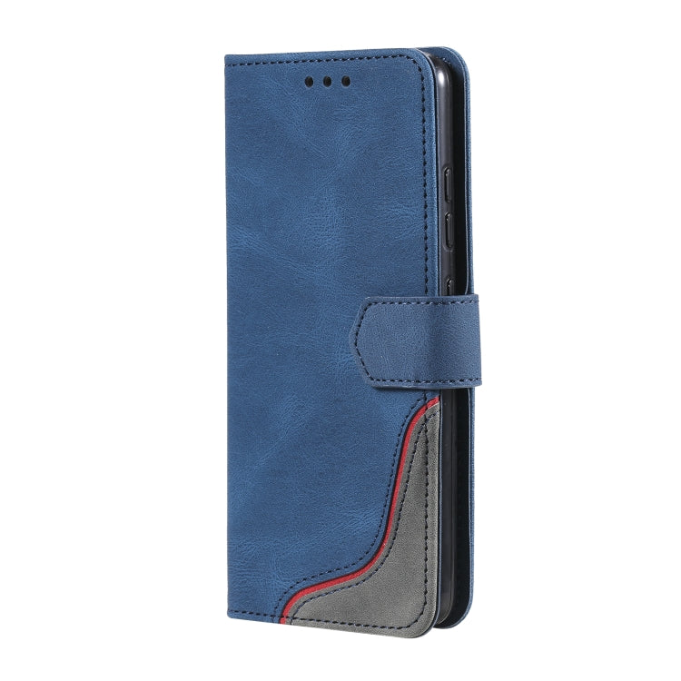 For Samsung Galaxy A32 4G Three-color Stitching Calf Texture Horizontal Flip Leather Case with Holder & Card Slots & Wallet