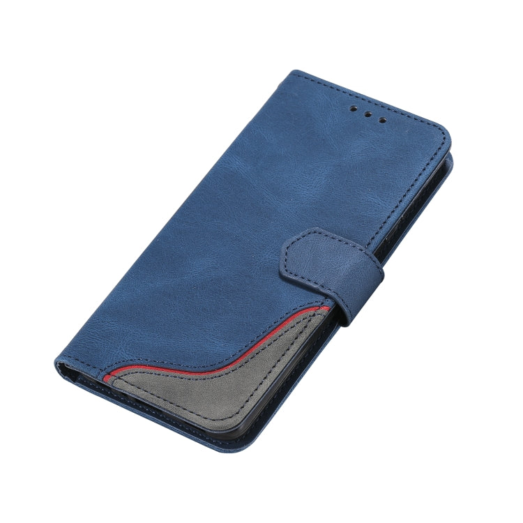 For Samsung Galaxy A32 4G Three-color Stitching Calf Texture Horizontal Flip Leather Case with Holder & Card Slots & Wallet