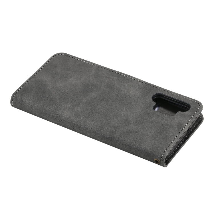For Samsung Galaxy A32 4G Three-color Stitching Calf Texture Horizontal Flip Leather Case with Holder & Card Slots & Wallet