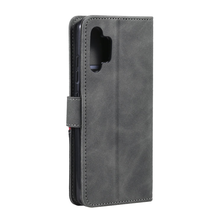 For Samsung Galaxy A32 5G Three-color Stitching Calf Texture Horizontal Flip Leather Case with Holder & Card Slots & Wallet