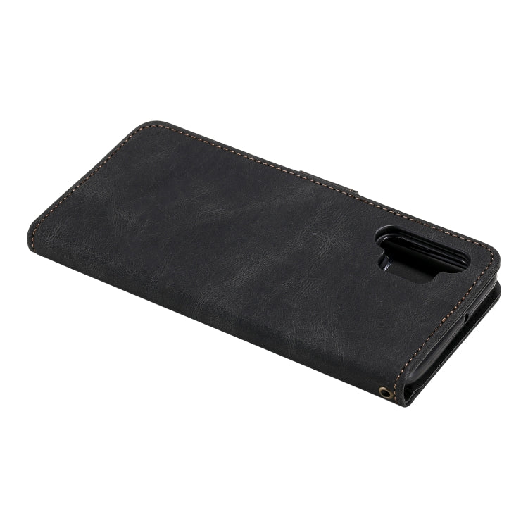 For Samsung Galaxy A32 5G Three-color Stitching Calf Texture Horizontal Flip Leather Case with Holder & Card Slots & Wallet