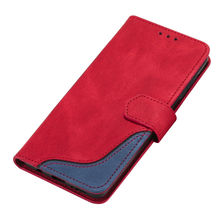 For Samsung Galaxy A51 Three-color Stitching Calf Texture Horizontal Flip Leather Case with Holder & Card Slots & Wallet