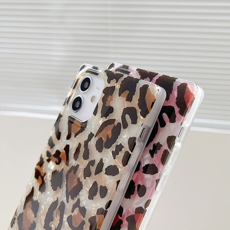 For iPhone 11 Pro Shell Leopard Pattern Soft TPU Straight-Edge Protective Case